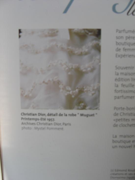 Christian DIOR - Détail de la robe "Muguet" - 1957
