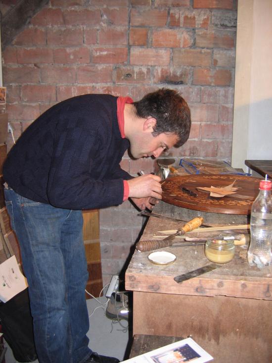 Travail de marquetterie
