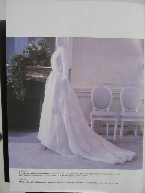 Christian DIOR - Robe de mariée "Sylvie" en organdi de soie